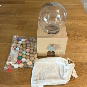 Wooden gum ball bingo machine